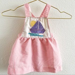 Vintage Health-Tex USA Sailboat Baby Dress